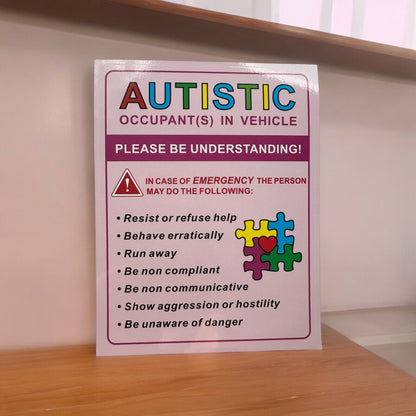 Autistic Awareness Vehicle Decal