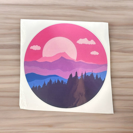 Mountain Sky Sticker