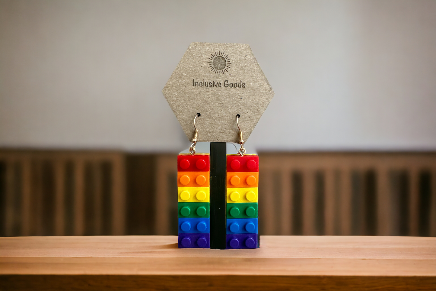 ColorCascade Lego Earrings