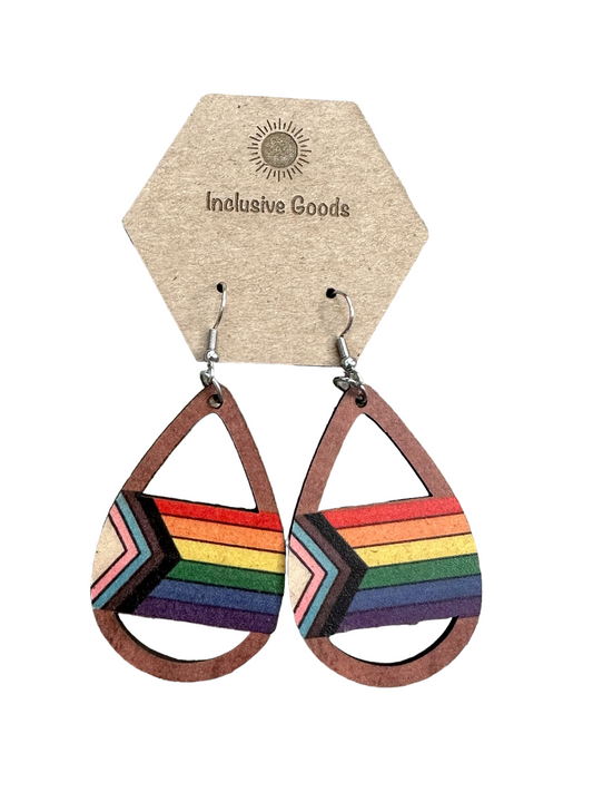 Retro Chic Wooden Rainbow Drops