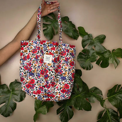 Flower Power Canvas Tote