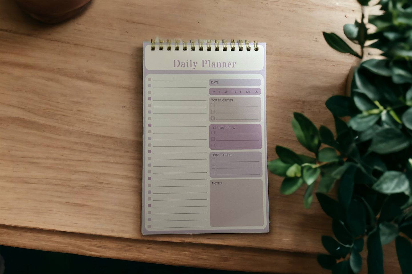 Compact Daily Planner & To-Do List Notepad